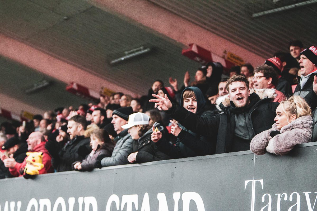A huge credit to the Chats Army for turning up and getting behind us in our two recent home fixtures — breaking our attendance record TWICE with sellout crowds! 🤯

The support from the stands drives everything we do. 💪🇾🇪

🔴⚪️⚫️ #UpTheChats