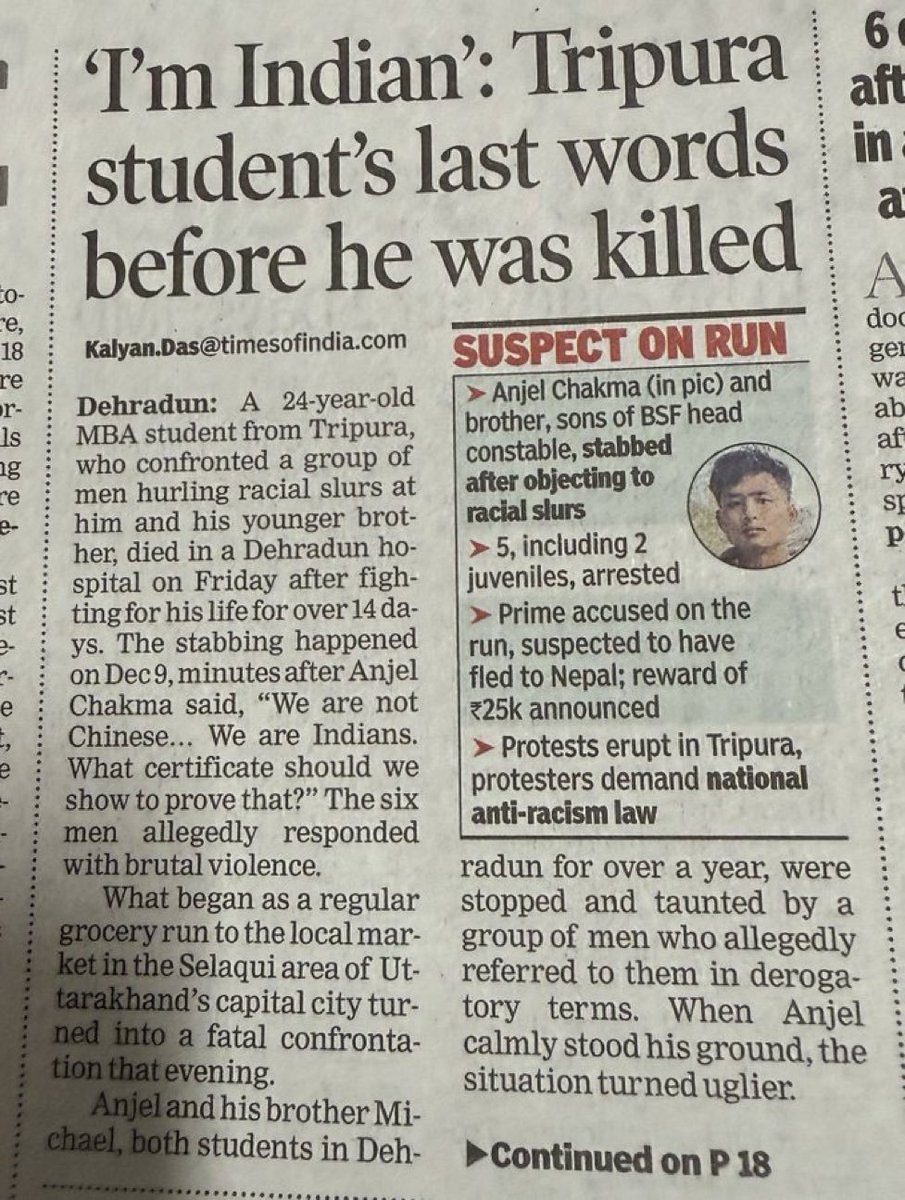 We are always hanging our heads in shame for all the wrong reasons. This is the reason we should all hang our heads in shame. The mainland India must apologise to our Tripura  fellow Indians.

And the culprits must be swiftly arrested and made an example. In fact, they should be