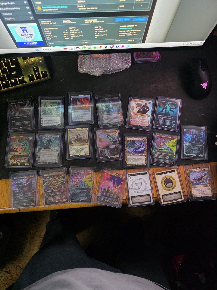 werdism's tweet image. Some modern magic! #cardcollecting #lordoftherings #theonering #urging #mtg #mtgcolldcting #pokemon #cardcollection