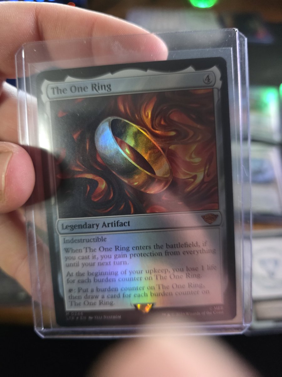 werdism's tweet image. Some modern magic! #cardcollecting #lordoftherings #theonering #urging #mtg #mtgcolldcting #pokemon #cardcollection