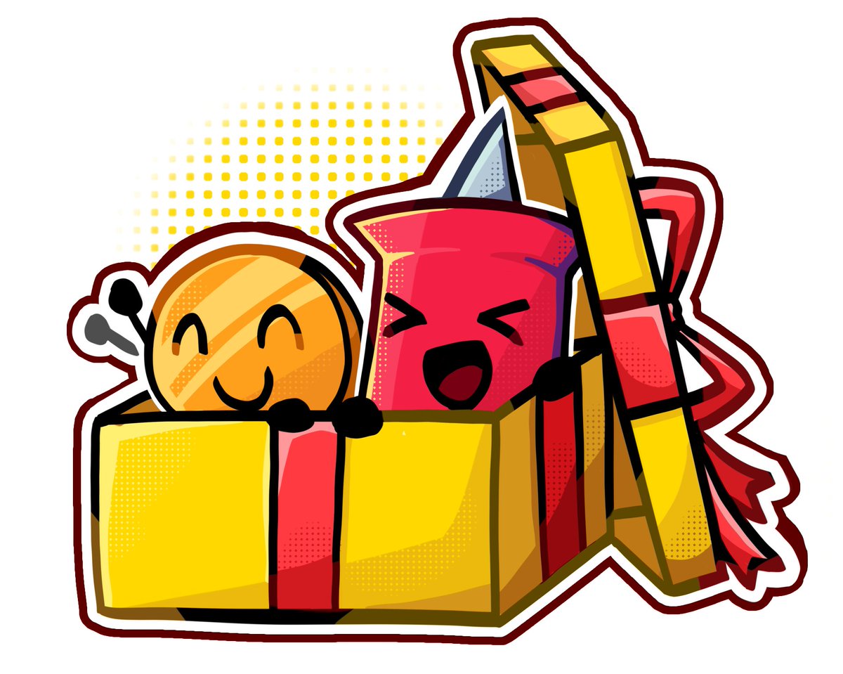 트친님에게 드렸던건데 너무 마음에 들어서!! 선물상자 코인핀 👀🫶