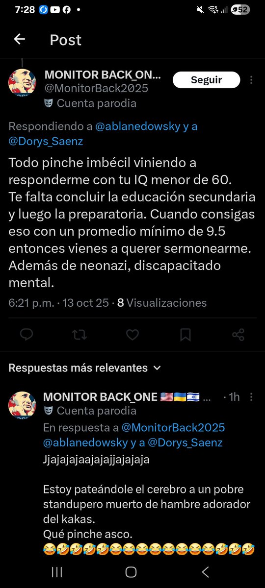 Los papanatas que no entienden el término Gen0cidi0 y lo aplauden mucho menos comprenderán por qué son tan estúpidos, responden con falacias asumiendo cosas sin pruebas como siempre y luego huyen como COBARDES.
