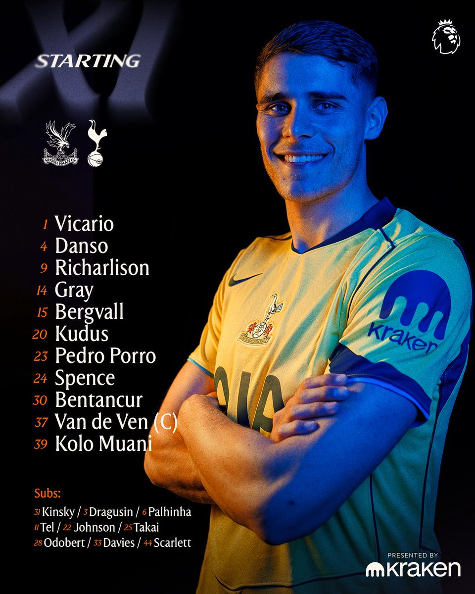 🏴󠁧󠁢󠁥󠁮󠁧󠁿 Premier League 
⚽ Crystal Palace 🆚 Tottenham Hotspur 
⏰ 19:30
📺 beIN SPORTS 3
💻📱 beIN CONNECT 
🎙️ <a href="/_kaandemirel/">Kaan Demirel</a>