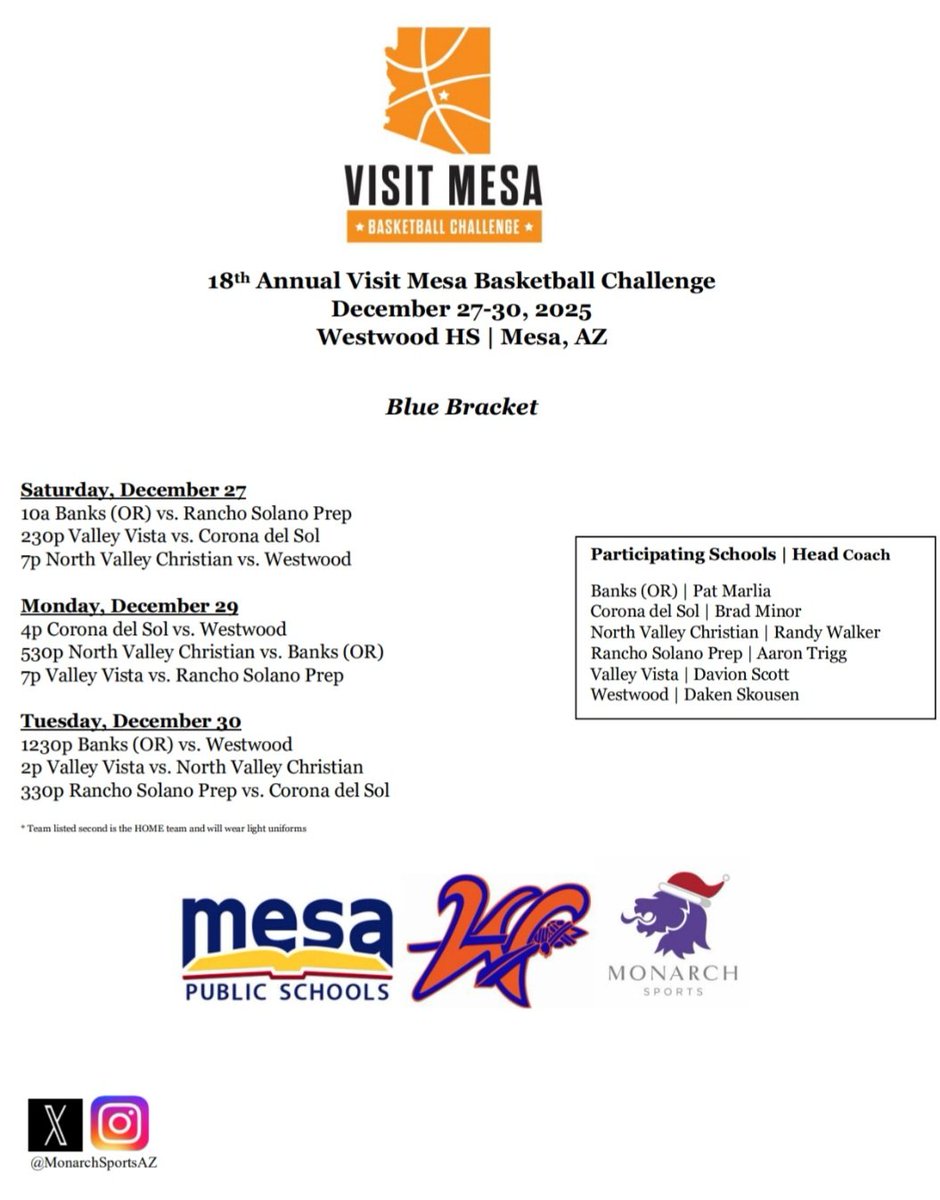 Visit Mesa Basketball Challenge (@visitmesabb) / Posts / X