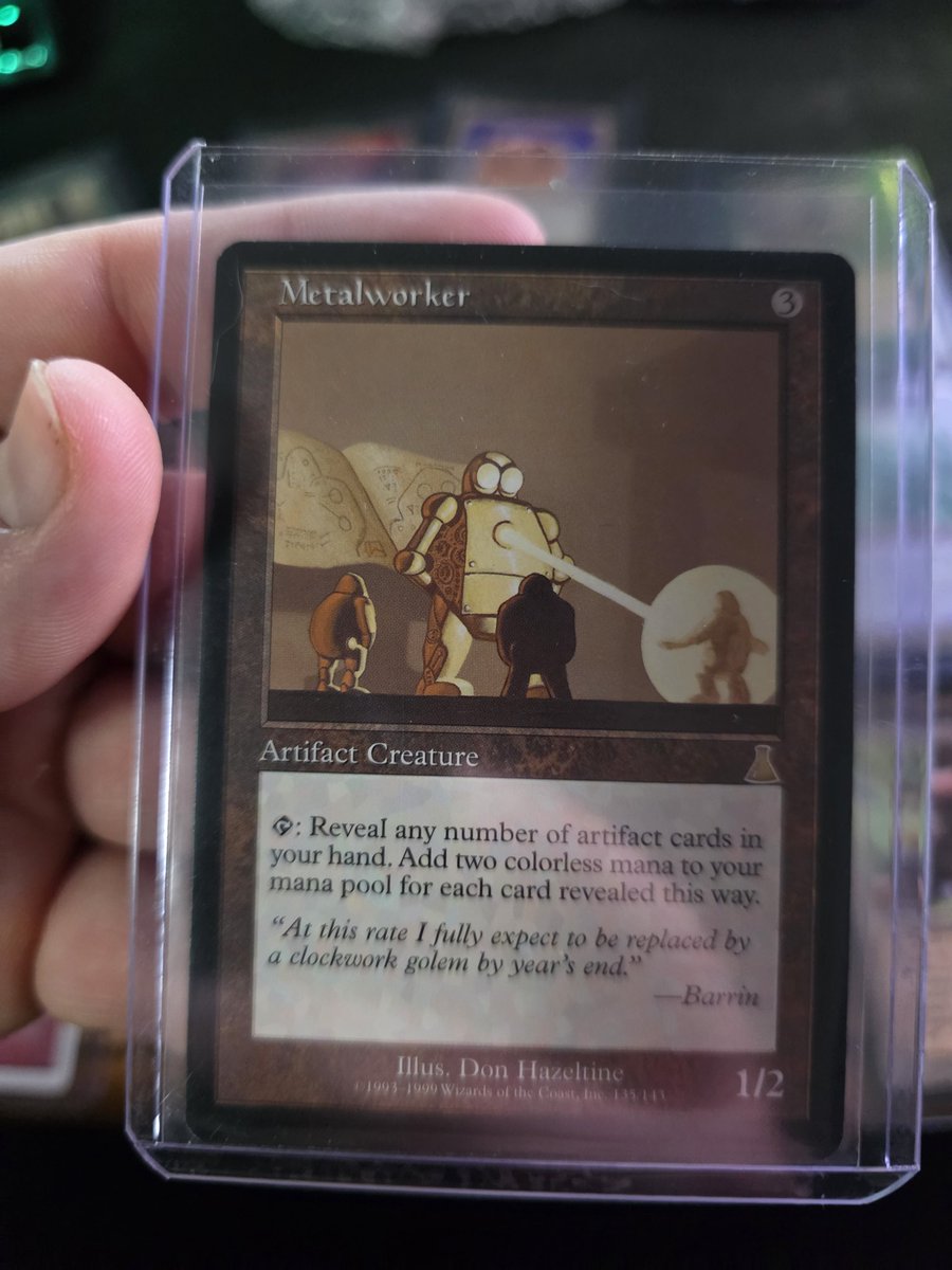 werdism's tweet image. Moreee heavyyyy vintage MTG! #copyartifact #fork #urzas collecting #mtgcollecting #vintage #pokemon #cardcollecting #collection #ringofmaruf #singing tree #tawnoscoffin #metalworker #timespiral