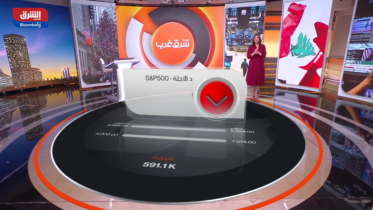 تفاؤل حذر يسود توقعات الأسهم الأميركية في 2026. توقعات بمساهمة الذكاء الاصطناعي بمئات المليارات في اقتصادات الدول العربية. تطورات بشأن تمرير مشروع قانون استعادة الودائع في لبنان. التفاصيل في "شرق غرب" 