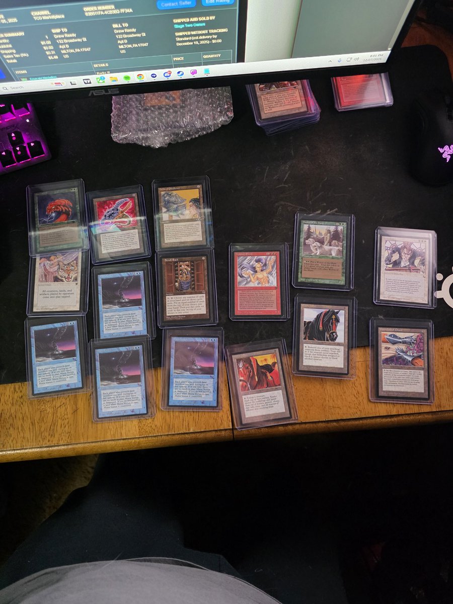 werdism's tweet image. Moreee vintage MTG! #copyartifact #fork #urzas collecting #mtgcollecting #vintage #pokemon #cardcollecting #collection #helmofobedience #arabiannights #manavortex