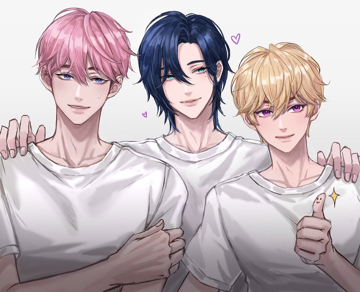 DKJAM_0917's tweet image. 수장즈 💙💜💗
서로 헤어색을 바꿔보앗다
#PLAVE #플레이브