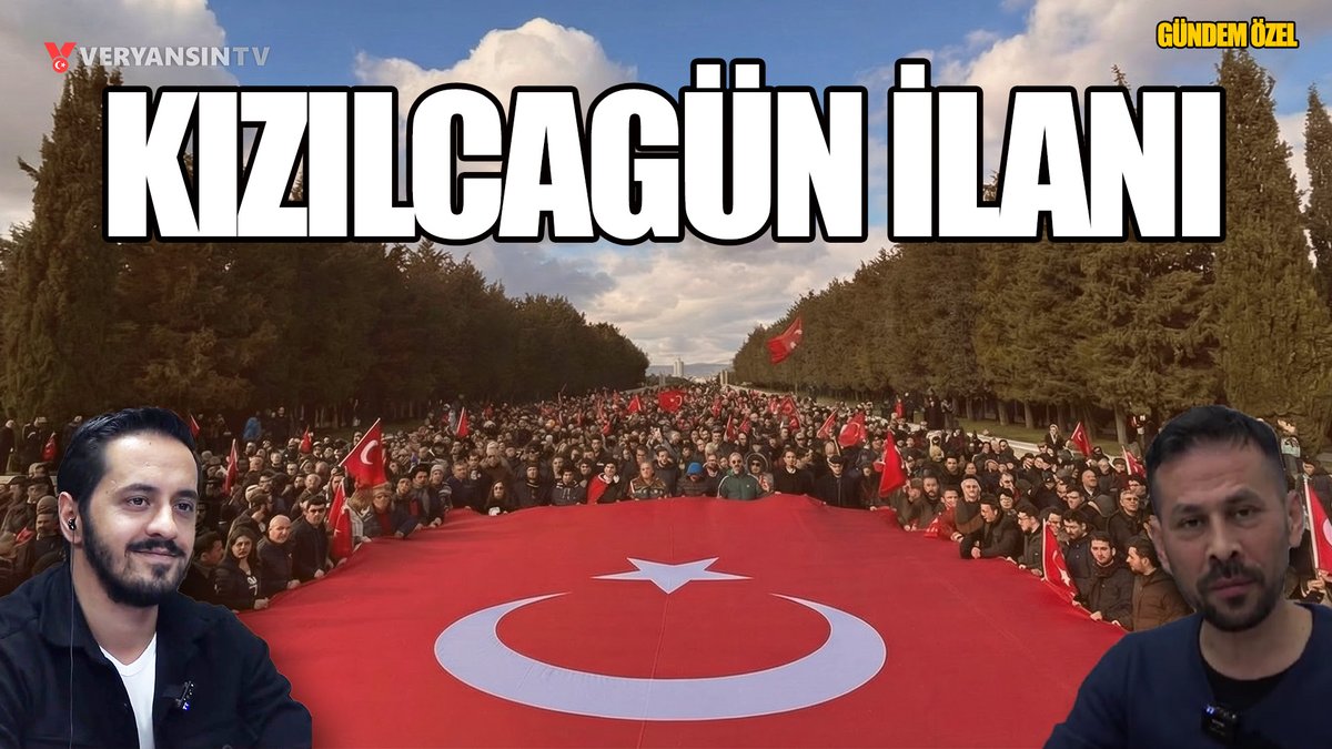 Canlı yayın başladı!

Kızılca gün ilanı | Serkan Öz - Eray Çelebi | GÜNDEM ÖZEL 

İzlemek için tıkla:  
youtube.com/live/zNU8VEvlF…

<a href="/CVPSerkanOz/">Serkan Öz</a> 
<a href="/celebieray/">Eray Çelebi</a>