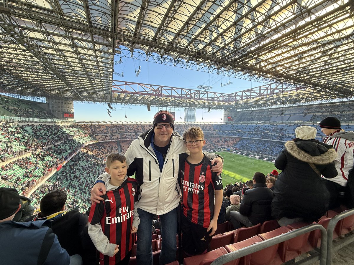 HamblePhil's tweet image. A prefect end to our football trip with a big 3-0 win for AC Milan. 

Great experiences for the boys