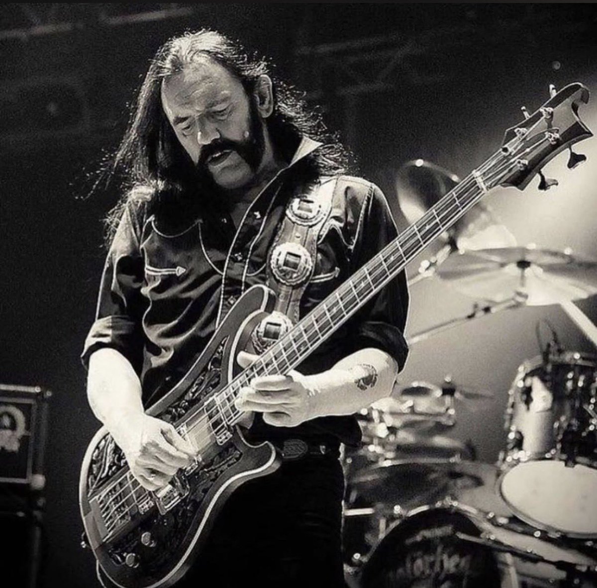 We had the pleasure of meeting Lemmy quite a few times. 
While on the road we would often stay at the Hotel Esplanade in Berlin, Lemmy was also a regular there. 
He was always friendly and approachable.
Lemmy Kilmister of Motörhead. (December 24, 1945 – December 28, 2015)