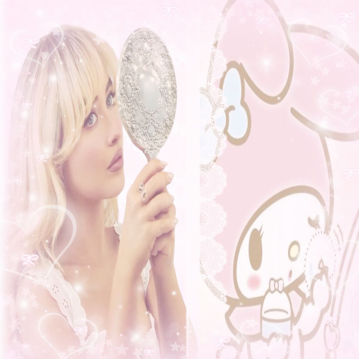 fluttersof's tweet image. my two dolly baby bunny blondies 🫧🐾 ૮ ․ ․ ྀིა