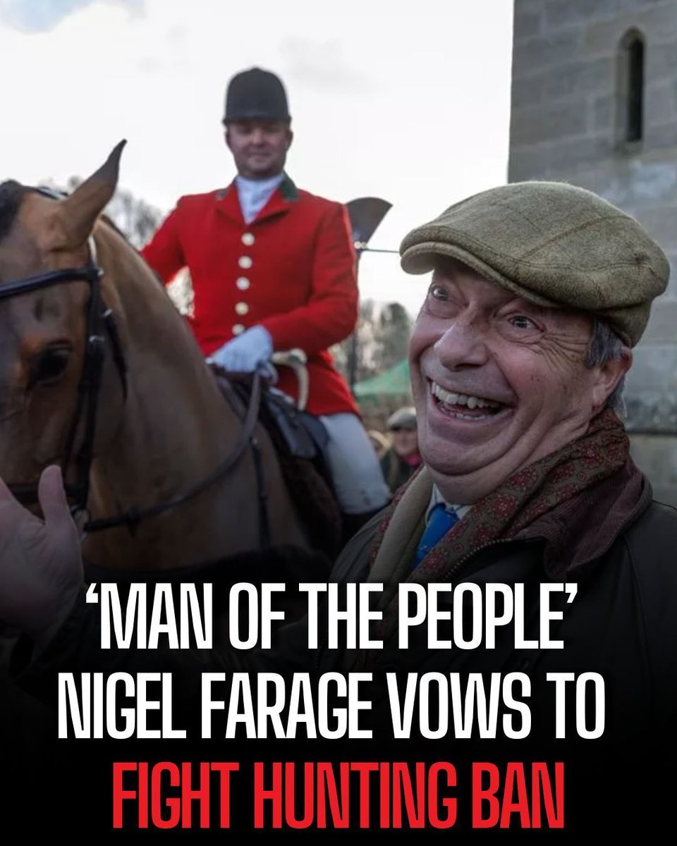 ProtectTheWild_'s tweet image. Your daily reminder that a vote for Reform is a vote to legalise fox hunting
