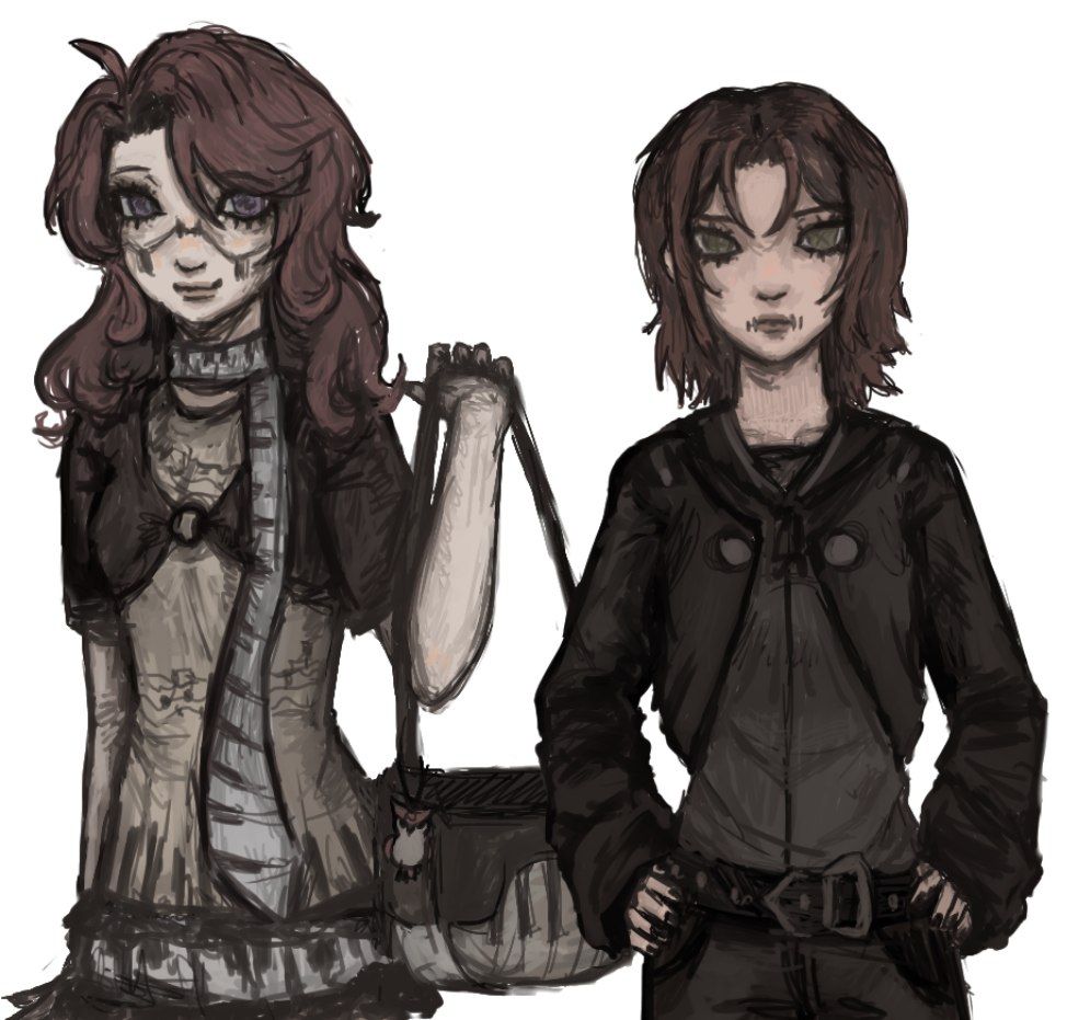 wpmllo's tweet photo. #eliclark #mellyplinius #idv sketches🤔🤔 
#naibeli https://t.co/i2n7miSsKS