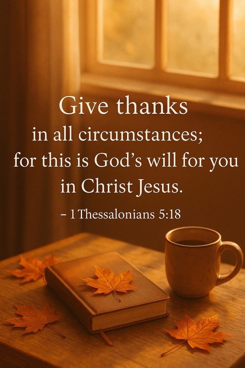JesusChristsGod's tweet image. 1 Thessalonians 5:18
18 give thanks in all circumstances; for this is God’s will for you in Christ Jesus.