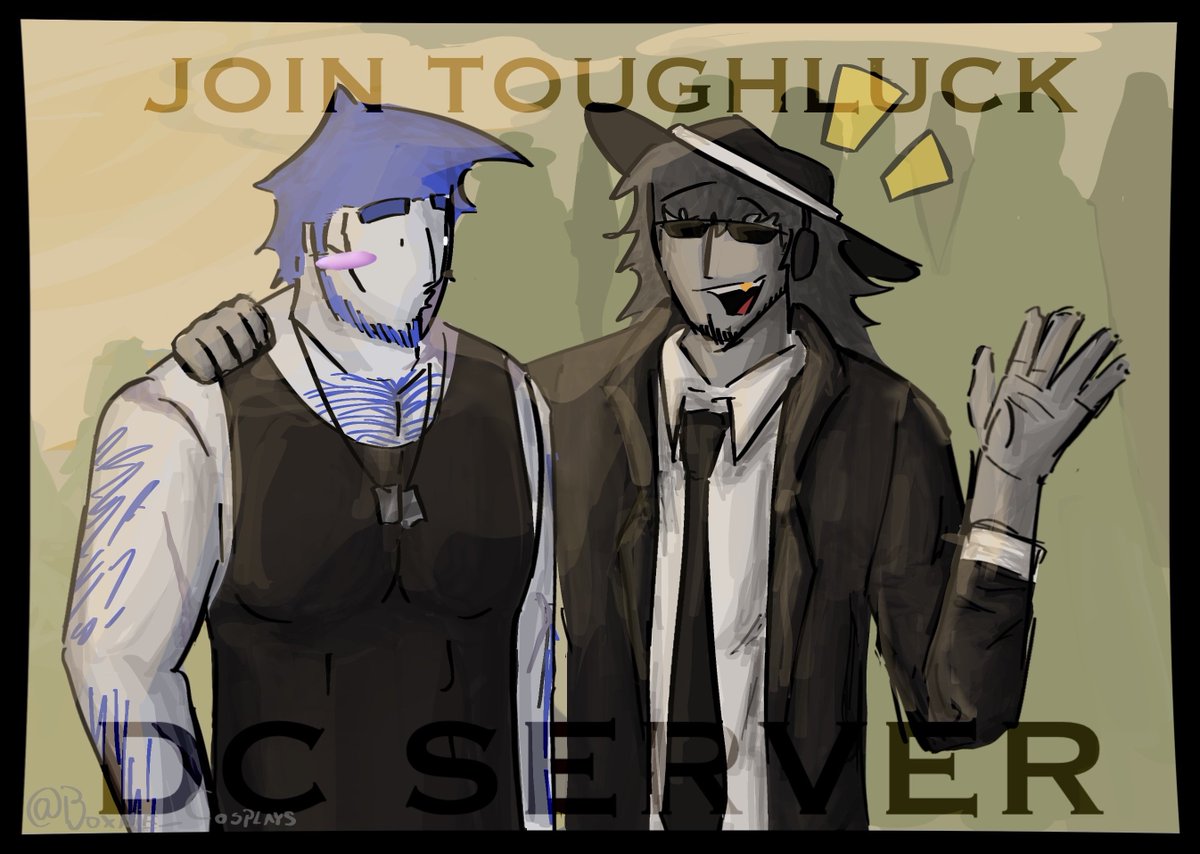 TheReal_Boxnie's tweet photo. hello hi
you should totally join the toughluck discord server
we have a giveaway ending in 6 hours
and lots of cool artists
We are almost at 100 members
pls join
https://t.co/s6jvcIr3Tb
#toughluck https://t.co/Lyfpgwb36K