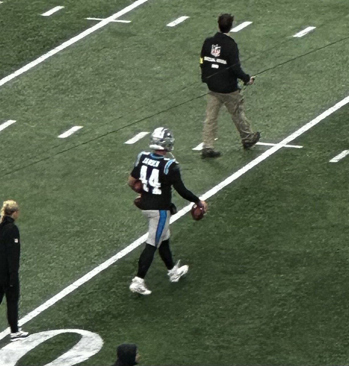 daringantt's tweet photo. Black jerseys, silver britches this afternoon, as modeled by JJ Jansen.

Jansen will break the franchise’s all-time record by appearing in his 276th game today, breaking the old record of 275 previously held by JJ Jansen. https://t.co/Kdr88mgSUt