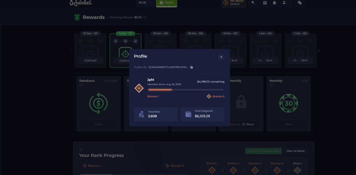 Jphlie's tweet image. How is it POSSIBLE to wager this much money and NEVER have a single win over $3K???
So sick of getting tag-teamed, raw-dog fucked by both these 10-inch curved virtual casinos
 #stake  #stakecode #crypto #rainbet
