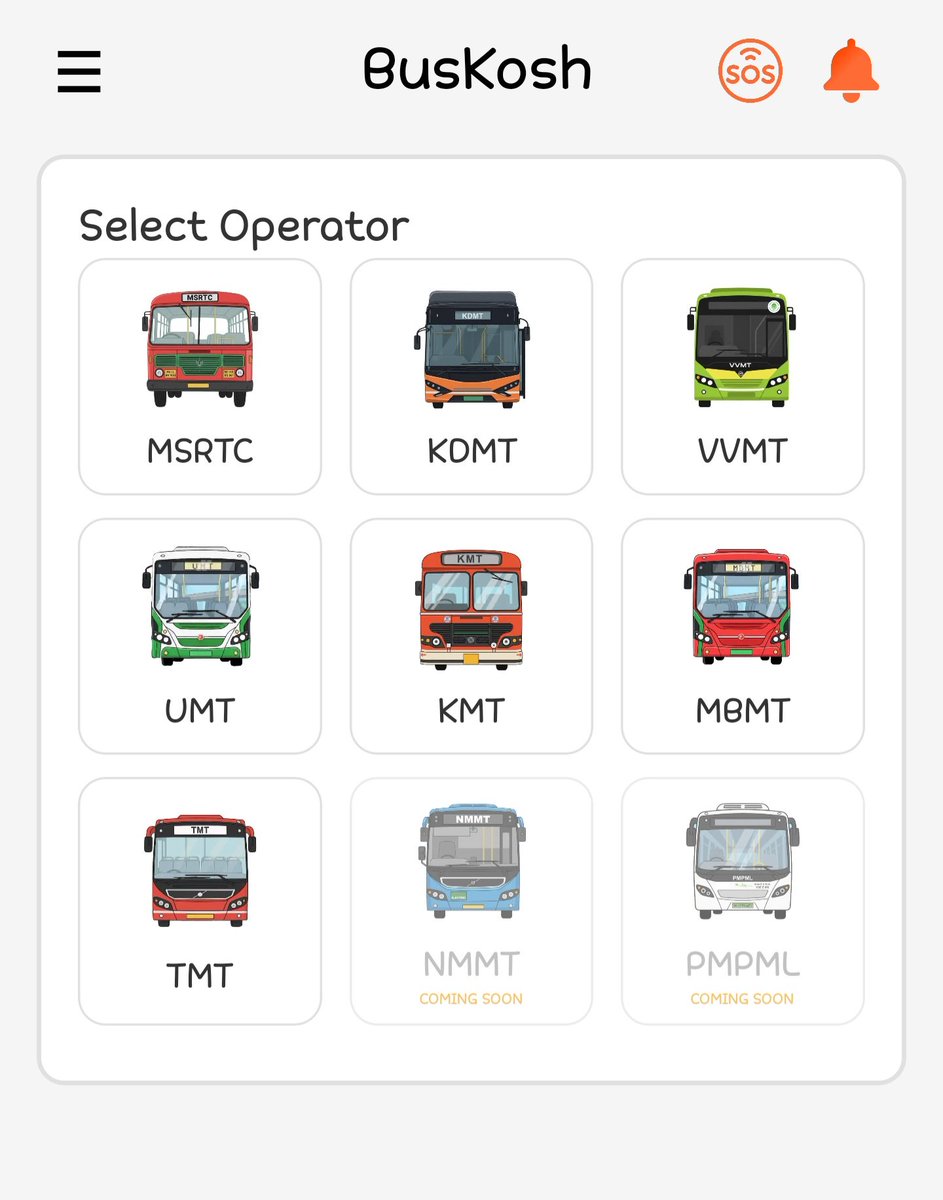 BusKosh's tweet photo. The BusKosh app brings
TMT, MBMT, VVMT, KDMT, UMT & KMT bus routes together in one app.
Download now from playstore.
#BusKosh #SmartTravel #CityBuses #Maharashtra https://t.co/nWEBrtzEra