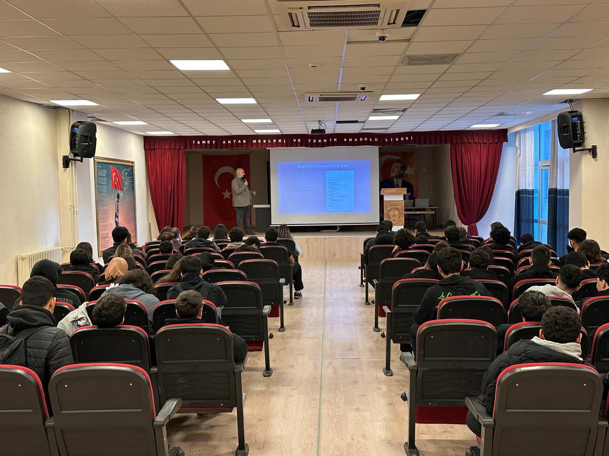 İSO (İstanbul Sanayi Odası) tarafından okulumuzda istihdam ve insan kaynakları konulu seminer verilmiştir. Emeği geçen herkese teşekkür ederiz.