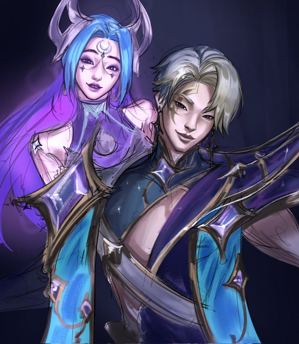 tin_nii's tweet image. I did a quick lil sum #aphelios #alune