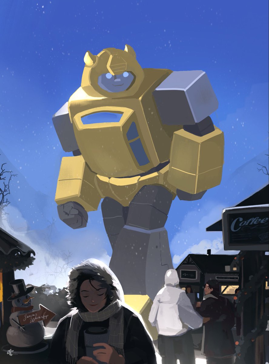 Bumblebee out on a chilly morning 🐝🏔️☃️

#transformers #bumblebee #maccadams #artistsontwitter