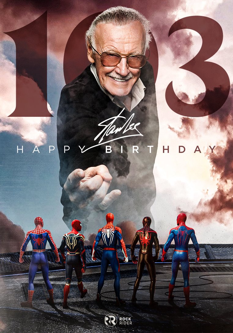 ursRockrider's tweet image. Happy Heavenly 103rd Birthday, Stan Lee 🕊️ #Excelsior