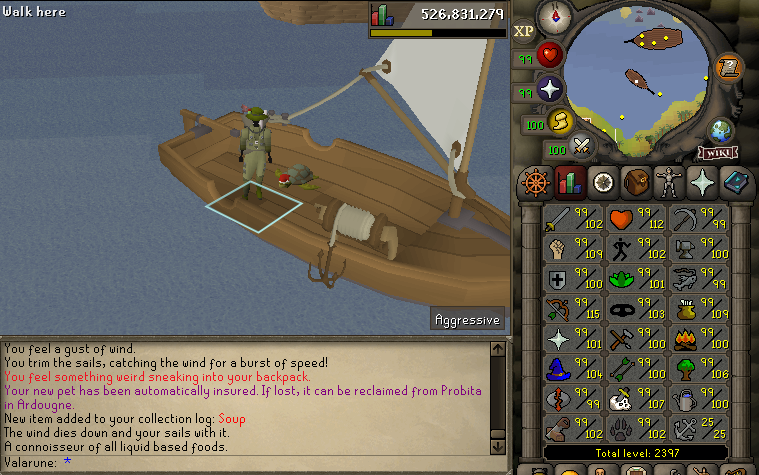 valarune's tweet photo. #23 Soup - 8256 xp. All skillpets reobtained. https://t.co/R6JRM5eiYC