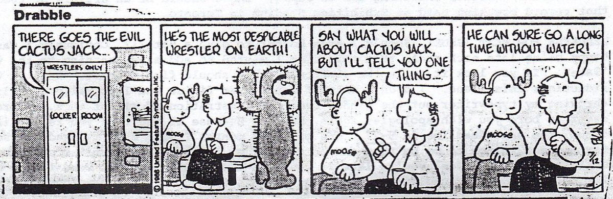 allan_cheapshot's tweet image. The original Cactus Jack from New York Daily News August 19, 1986