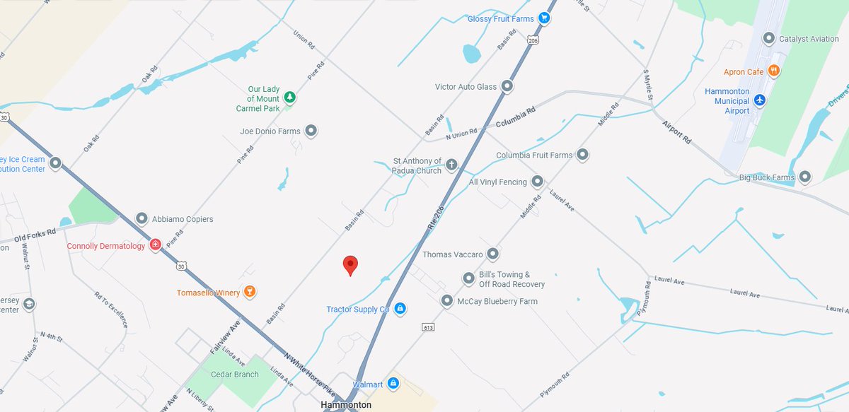 HAMMONTON, NJ (ATLANTIC COUNTY) | *AIRCRAFT CRASH* | 100 BASIN ROAD | 2 HELICOPTERS CRASHED AT THE LOCATION. 1 IS FULLY INVOLVED AND THE OTHER WENT DOWN INTO THE WOODS. 1 CONFIRMED PATIENT BEING EXTRICATED AT THIS TIME. STILL SEARCHING FOR OTHER POSSIBLE PATIENTS. #BREAKING