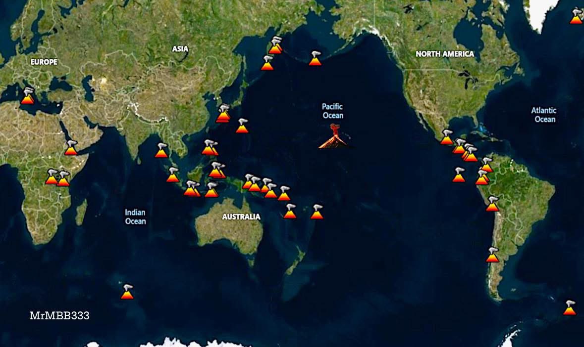 MrMBB333's tweet image. 🌍 GLOBAL VOLCANIC ACTIVITY IS RISING — AND THE TIMING IS INTERESTING

Multiple regions are active at once — some erupting, others showing unrest.

At the same time, solar activity is increasing as Solar Cycle 25 ramps up.

Individually, none of this is unusual.
Seeing it unfold…
