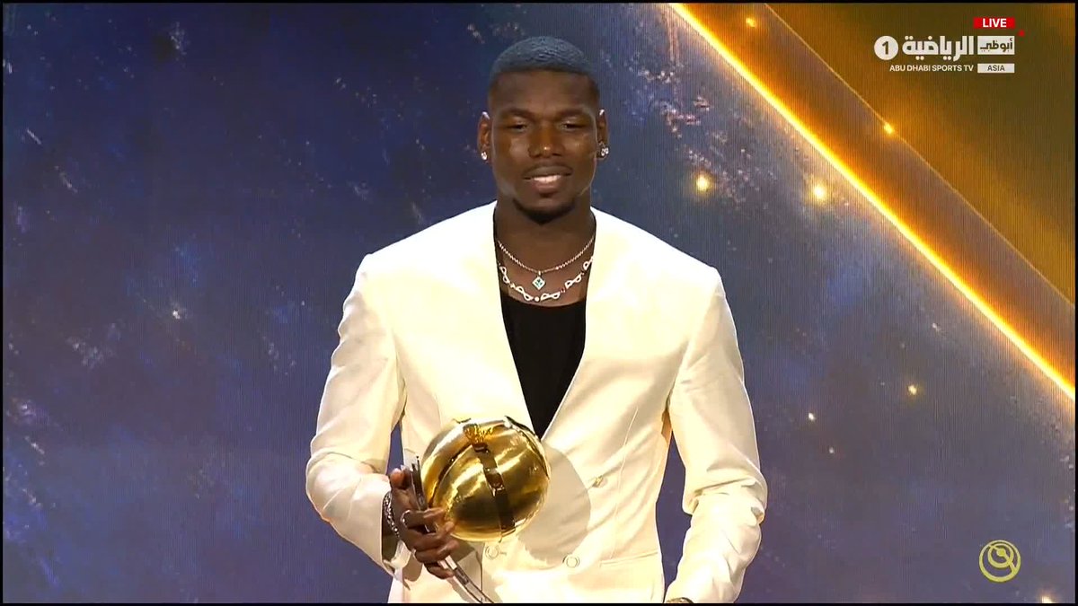 النجم بول بوجبا يحصد جائزة "أفضل عودة" في عام 2025 #جوائز_جلوب_سوكر 