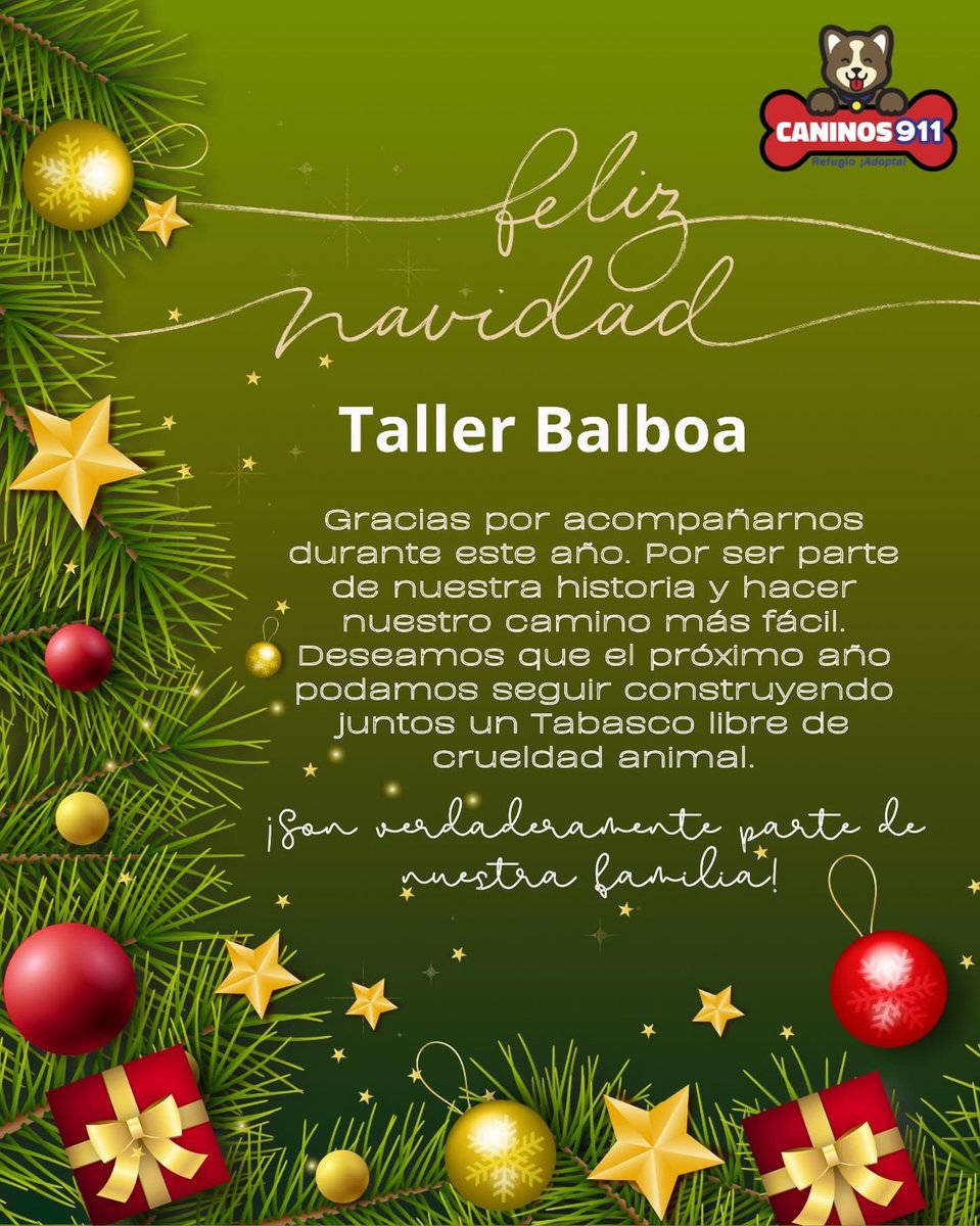 Gracias padrino César Enrique Balboa Piza por acompañarnos durante este año. Por ser parte de nuestra historia, por creer en nuestro proyecto y hacer nuestro camino más fácil. Deseamos que el próximo año podamos seguir construyendo juntos un Tabasco libre de crueldad animal.
¡