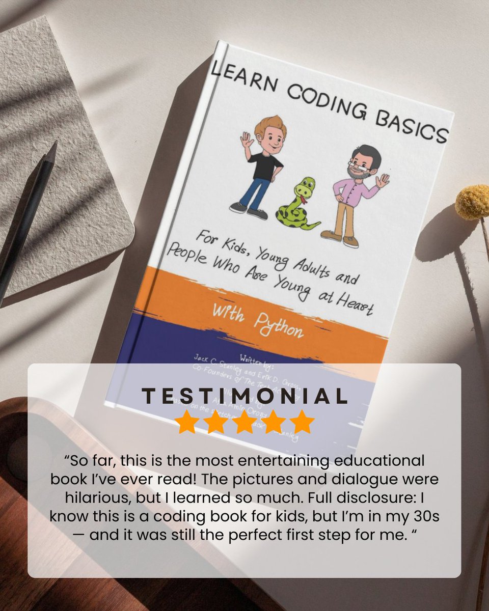 TheTechAcad's tweet photo. One of the most entertaining educational books out there! ✨

Get yours: https://t.co/EKc793L7aY

#thetechacademy #codeschool #techjob #softwaredeveloper #learntocode #computerprogrammer #computers #tech #codingbook #techbook #technologybasics https://t.co/t2y1qBZUbp