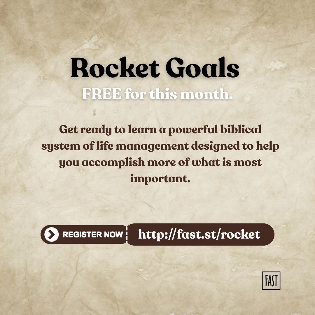 FASTMissions's tweet image. This course gives you a step-by-step plan for organizing every aspect of your life around purpose.

Ready to blast off to new heights in your spiritual life? Join us for 'Rocket Goals' here: fast.st/rocket

#FASTMissions #RocketGoals #FocusFotTomorrow #Testimonies