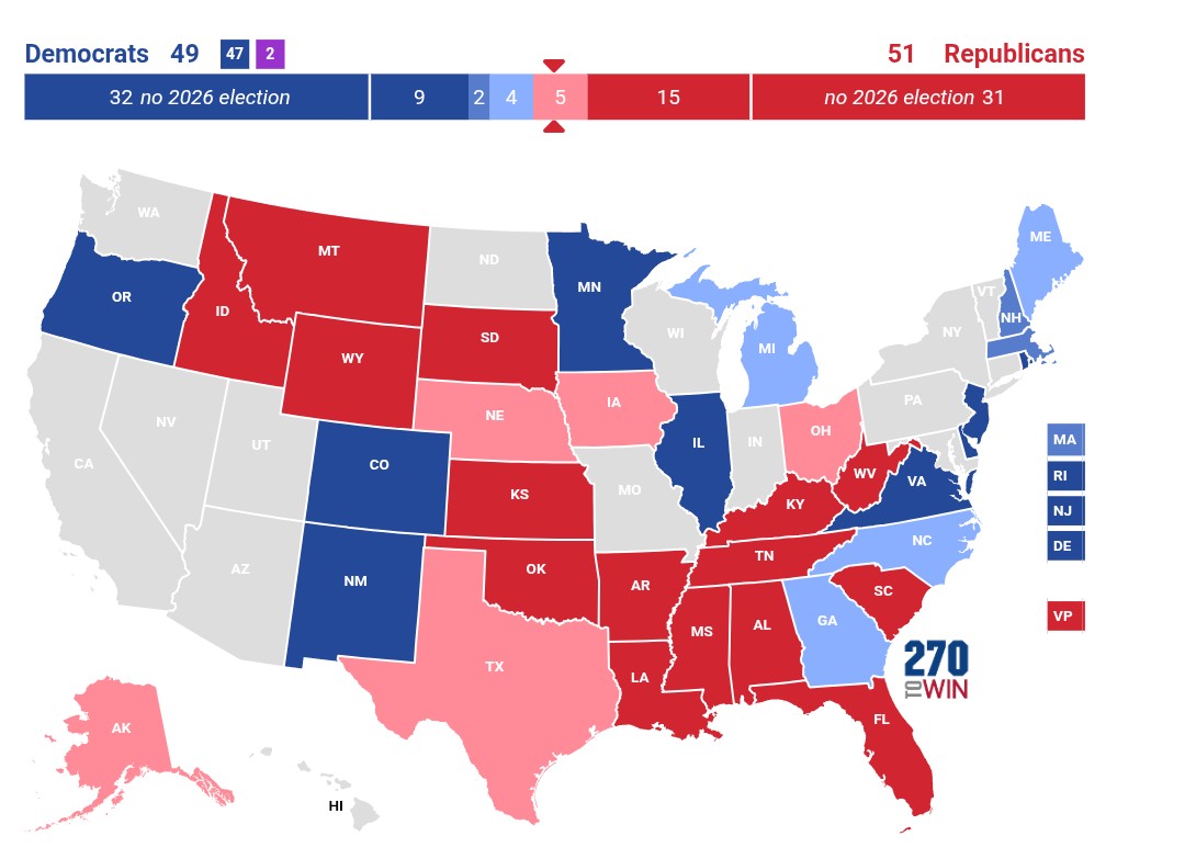IAPolls2022's tweet image. .@Polymarket - 2026 U.S. Senate (chance of winning)

MAINE 
🟦 Democrat: 73% (flip)
🟥 Republican: 26%
—
NORTH CAROLINA 
🟦 Democrat: 74% (flip)
🟥 Republican: 23%
—
GEORGIA 
🟦 Democrat: 76%
🟥 Republican: 24%
—
MICHIGAN 
🟦 Democrat: 78%
🟥 Republican: 21% 
—
ALASKA 
🟥 Dan…