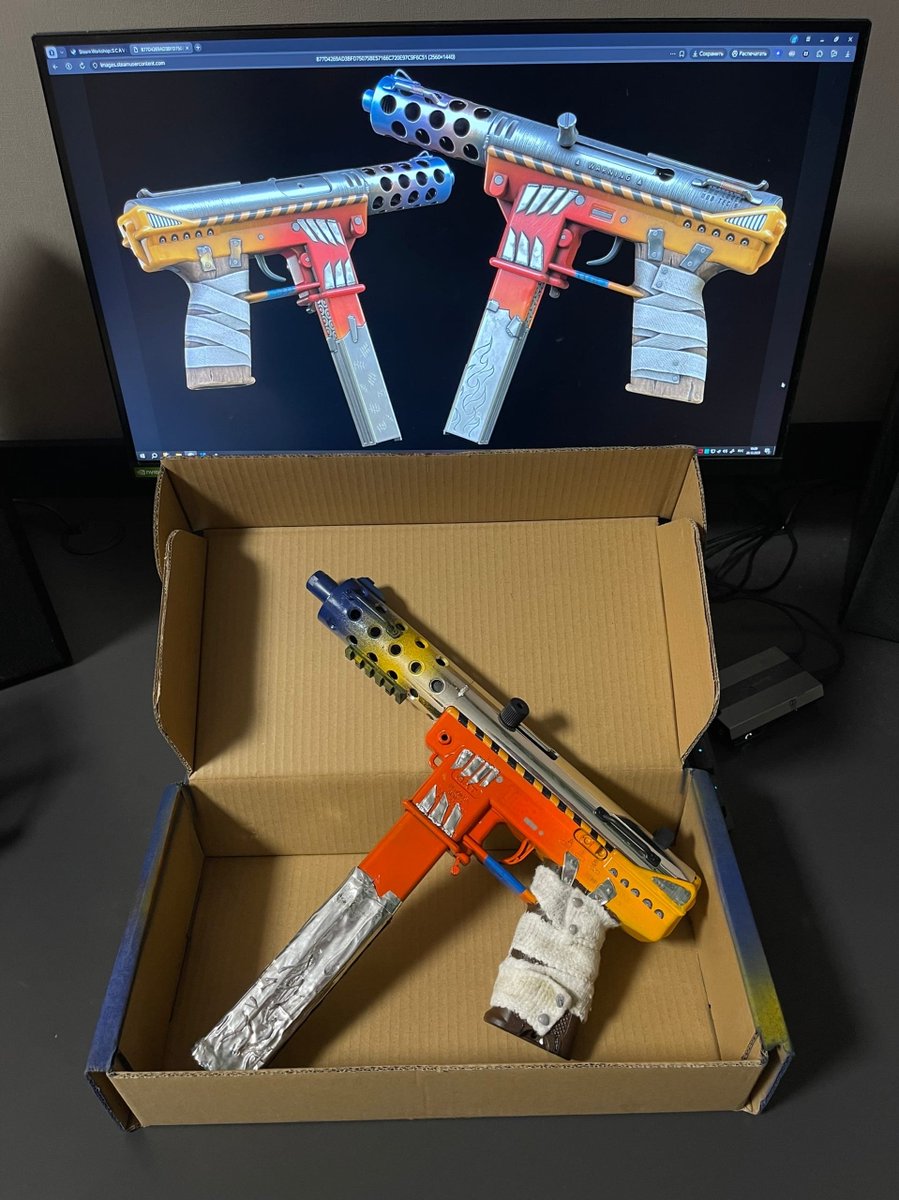 andrey_workshop's tweet photo. It's my birthday today 👍🏻 🥳
My girlfriend gave me a custom Teс-9 for my birthday, based on my skin, which isn't in the game yet 😁(https://t.co/G6GdM35pDs)
And my friend UAD6 gave me a portable scanner that you can use to create textures 👍🏻
@CounterStrike #skin #custom #cs2 https://t.co/y95wTpe3f9