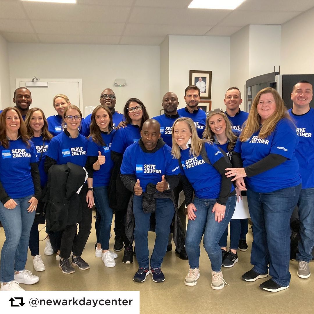 HolidayFundNJ's tweet photo. Thanks to the American Express Global Commercial Services volunteers who traveled to Newark to show support for Catholic Charities of Newark! https://t.co/VCWDFMzS3R