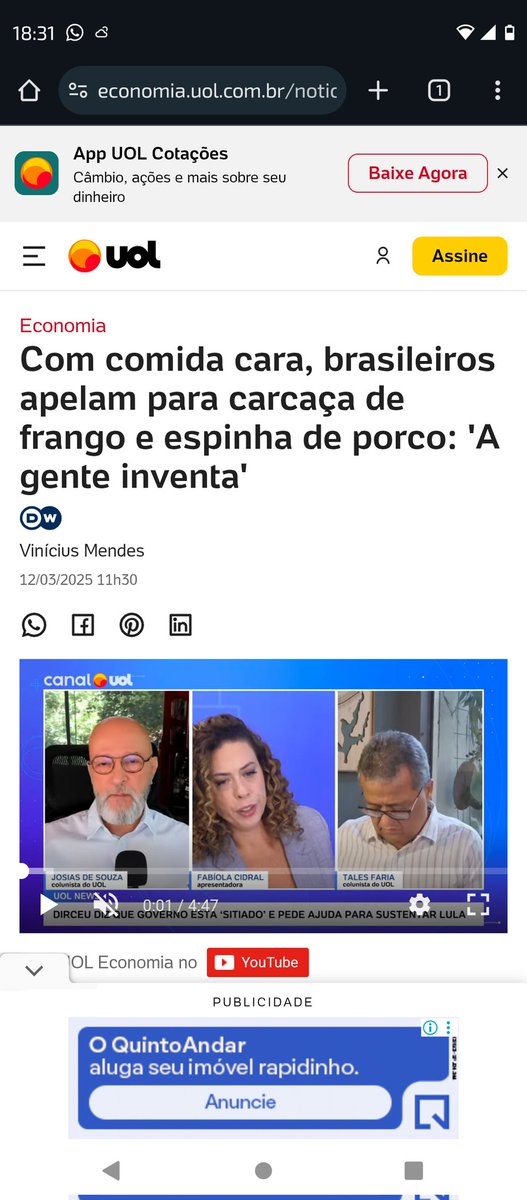 Faz o L...
Vai comer ossada e pé de galinha.