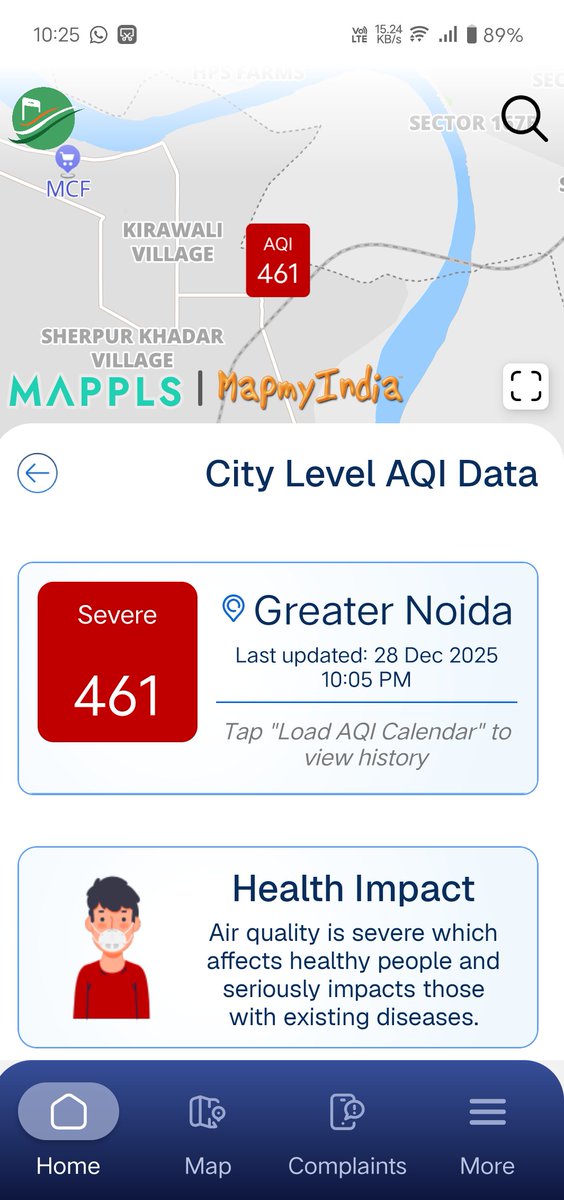 <a href="/CAQM_Official/">Commission for Air Quality Management</a> Please see the severe air pollution conditions in Surajpur Site-C, Group Housing Extension-II, Greater Noida, which falls under the jurisdiction of the Uttar Pradesh State Industrial Development Authority (<a href="/UPSIDA/">CEO@UPSIDA</a>). Despite this area being officially declared a
