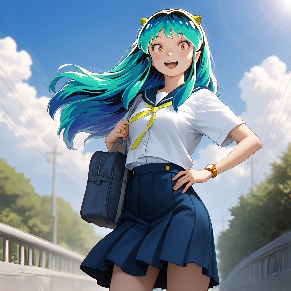 ラムちゃん ラムちゃん: ダーリン〜〜早くしてよ、遅れちゃうよ