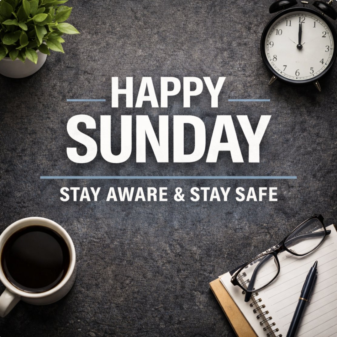 dssimd's tweet image. Happy Sunday.

Rest, reflect, and reset—while we continue to prioritize awareness and preparedness. Wishing you a safe and positive Sunday.
