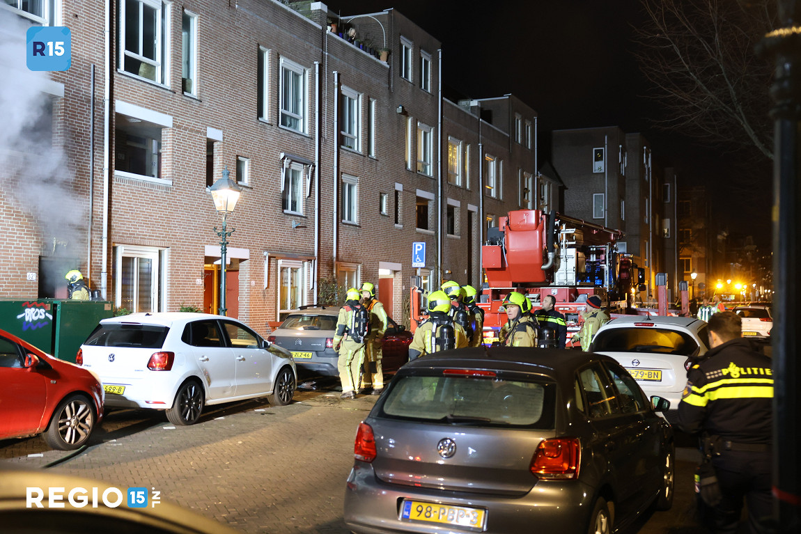 Brand aan de Zuidwal in Den Haag