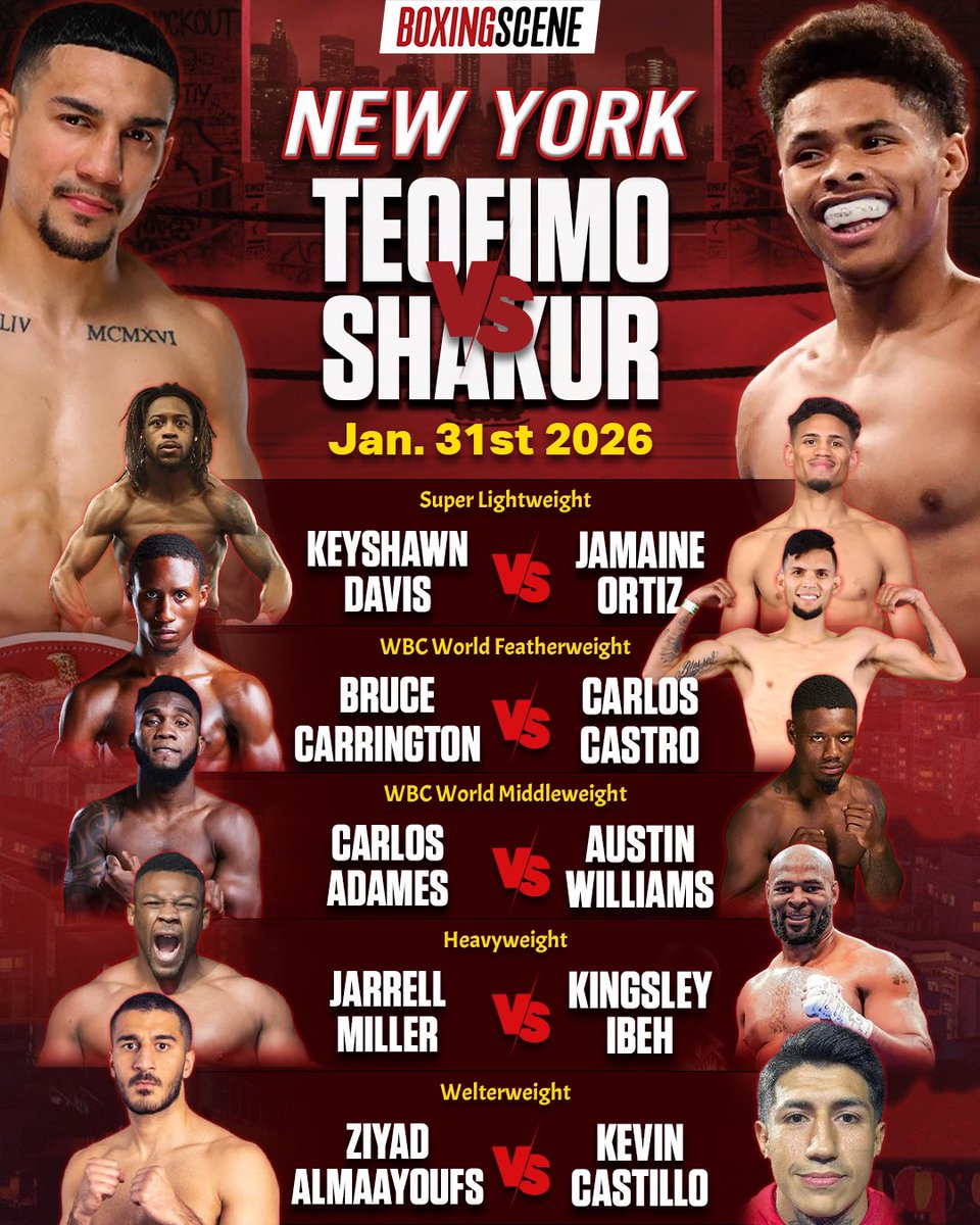 boxingscene's tweet image. What do you make of the undercard for #TeofimoShakur?🤔