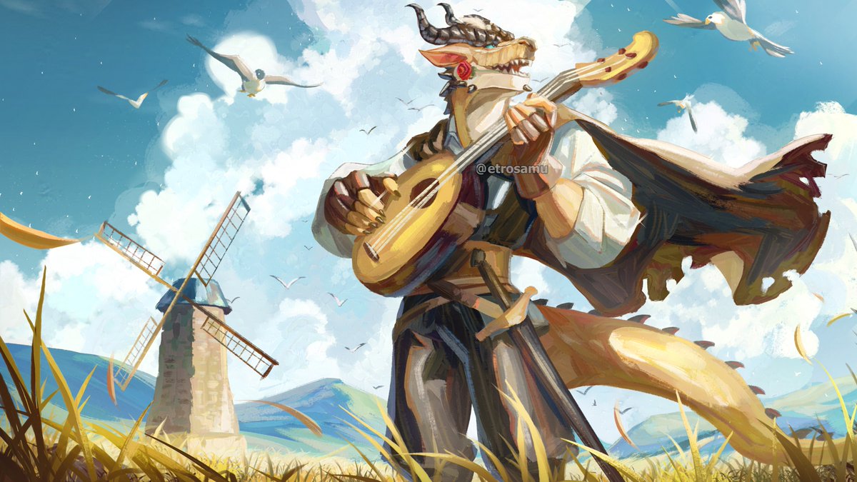 Etrosamu's tweet image. Soar like the winds