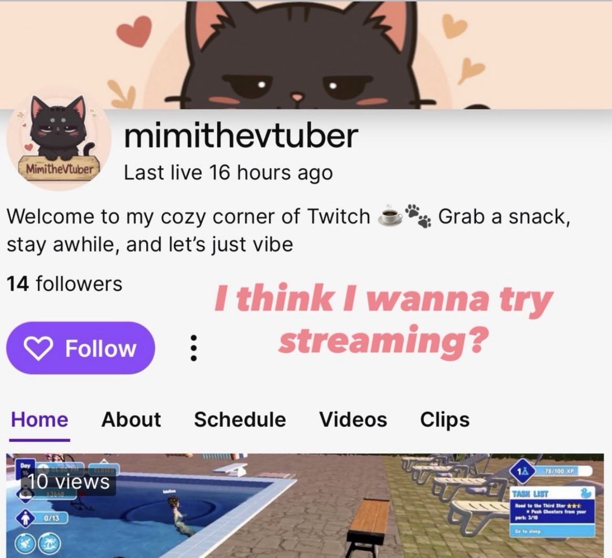 _mimithevtuber's tweet photo. what my twitch progress has looked like this past month 🥹 https://t.co/RZwsptPKbB