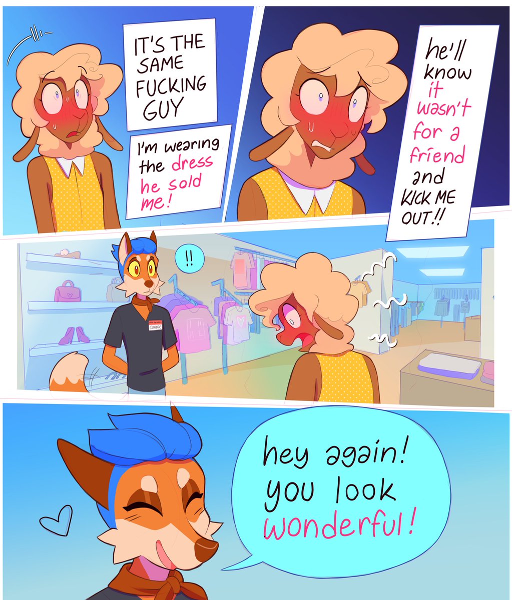 heresvix's tweet image. Wearing a dress can be tricky
(Part 4)