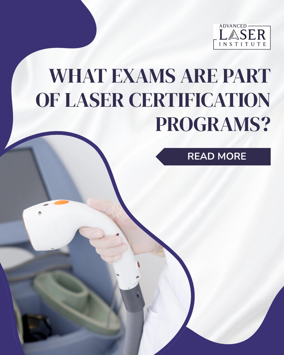 AdvancedLaserSA's tweet photo. Want to become a certified laser professional?💡 Learn about written, practical, &amp;oral exams included in laser certification programs at Advanced Laser Institute of San Antonio.
https://t.co/Avs48jHveY
#LaserCertification #LaserSafety #MedicalAesthetics #SanAntonio #LaserTraining https://t.co/Gn9RnUVC5Q