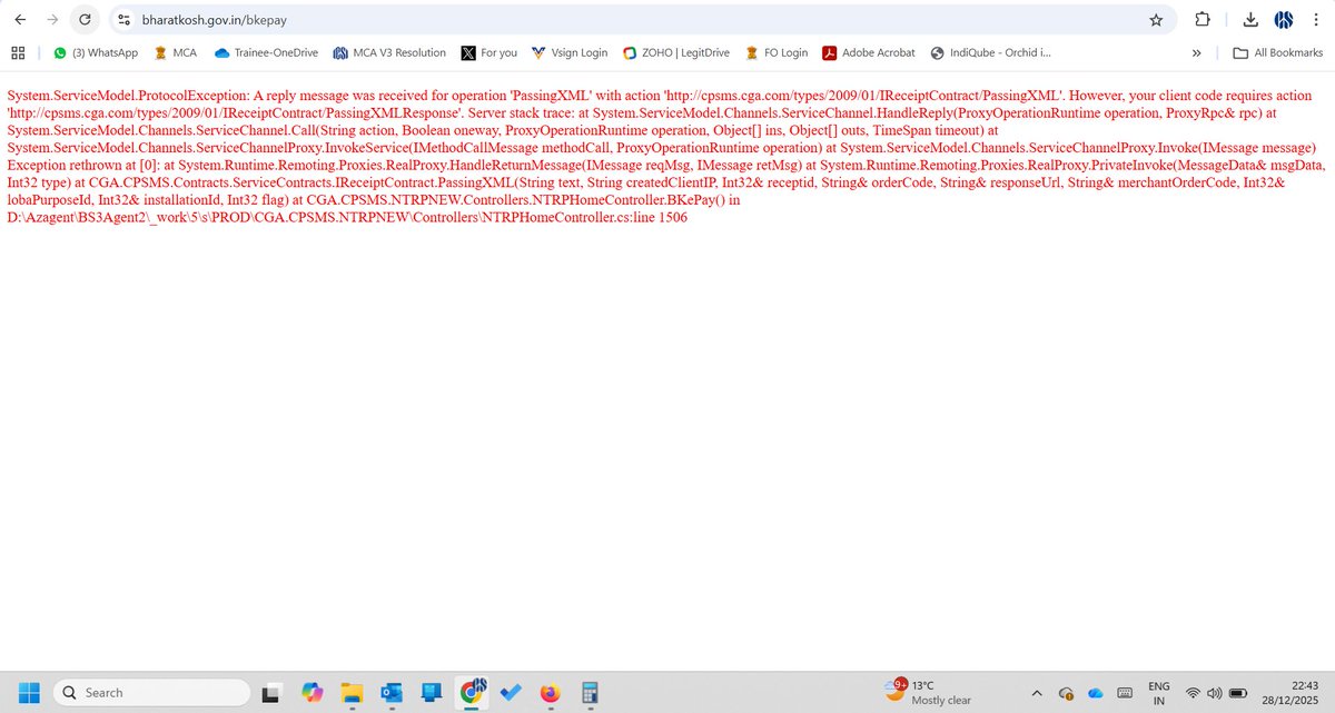 imSPPareek's tweet photo. Dear @MCA21India @HelpdeskMCA21V3 first you forced us to work on Sundays and then facing this kind of issues. What kind of awareness I should have to make a payment in one go? Please suggest.
#V3issue
#MCA21 #CSTwitter 
@icsi_cs https://t.co/HsXuRm79yu