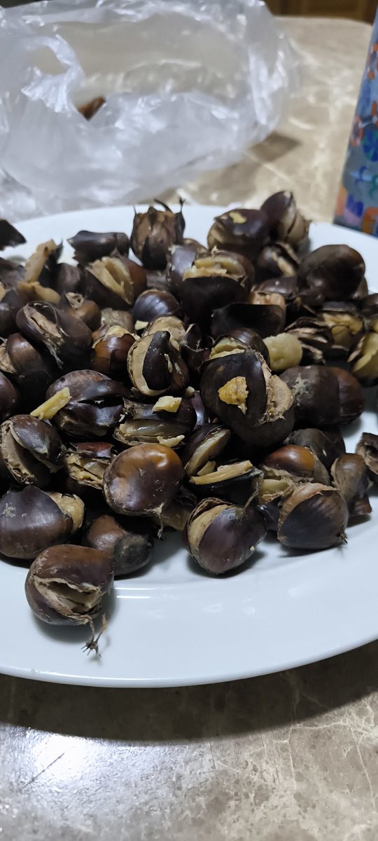 Dışarıda yağmur bende kestane kebap keyfi